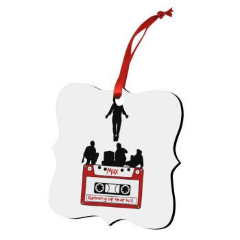 Running up that hill, Stranger Things, Στολίδι Χριστουγεννιάτικο στολίδι polygon ξύλινο 7.5cm