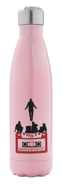 Running up that hill — Μεταλλικό παγούρι θερμός Ροζ Ιριδίζον (Stainless steel), διπλού τοιχώματος, 500ml