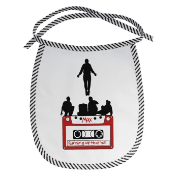 Running up that hill, Stranger Things, Σαλιάρα μωρού αλέκιαστη με κορδόνι Μαύρη