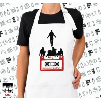 Running up that hill, Stranger Things, Ποδιά μακριά Σεφ ολόσωμη με τσέπες white (ΕΝΗΛΙΚΩΝ)