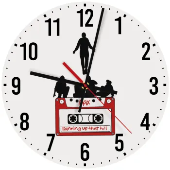 Running up that hill, Stranger Things, Ρολόι τοίχου ξύλινο (30cm)