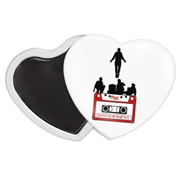 Running up that hill, Stranger Things, Μαγνητάκι καρδιά (57x52mm)