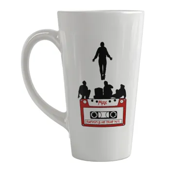 Running up that hill, Stranger Things, Κούπα κωνική Latte Μεγάλη, κεραμική, 450ml
