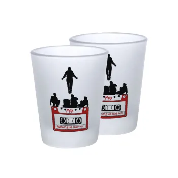 Running up that hill, Stranger Things, Σφηνοπότηρα γυάλινα 45ml του πάγου (2 τεμάχια)