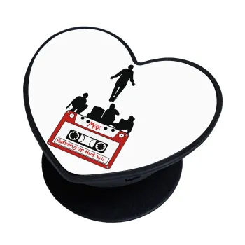 Running up that hill, Stranger Things, Phone Holders Stand  καρδιά Μαύρο Βάση Στήριξης Κινητού στο Χέρι