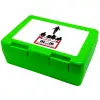 Children's cookie container GREEN 185x128x65mm (BPA free plastic)
