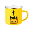 Yellow Enamel Metallic Cup 360ml