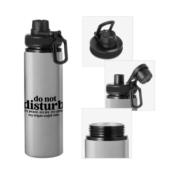 Do not disturb, Μεταλλικό παγούρι νερού με καπάκι ασφαλείας, αλουμινίου 850ml