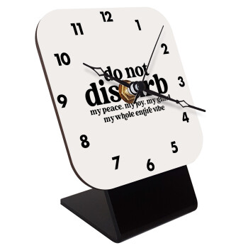 Do not disturb, Επιτραπέζιο ρολόι ξύλινο με δείκτες (10cm)