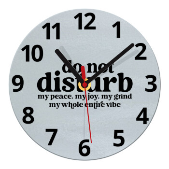 Do not disturb, Ρολόι τοίχου γυάλινο (20cm)
