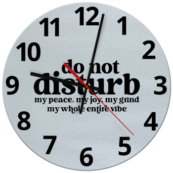Do not disturb, Ρολόι τοίχου γυάλινο (30cm)