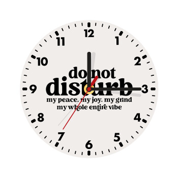 Do not disturb, Wooden wall clock (20cm)
