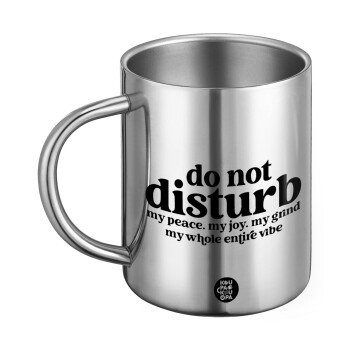 Do not disturb, Ανοξείδωτη Μεταλλική Κούπα 450ml - Διπλού Τοιχώματος