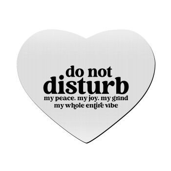 Do not disturb, Mousepad heart 23x20cm
