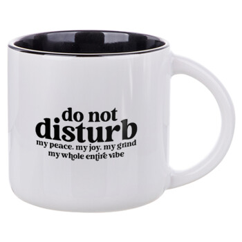 Do not disturb, Κούπα κεραμική 400ml Λευκή/Μαύρη