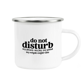 Do not disturb, Κούπα Μεταλλική εμαγιέ λευκη 360ml