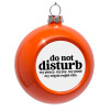 Orange Christmas tree ornament bauble 8cm