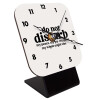 Quartz Wooden table clock with hands (10cm)