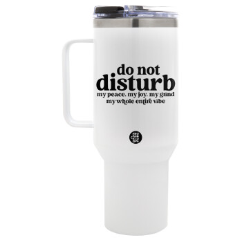 Do not disturb, Mega Stainless steel Tumbler with lid, double wall 1,2L