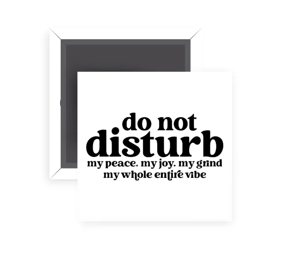 Do not disturb — 1