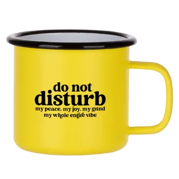 Do not disturb, Κούπα Μεταλλική εμαγιέ ΜΑΤ Κίτρινη 360ml