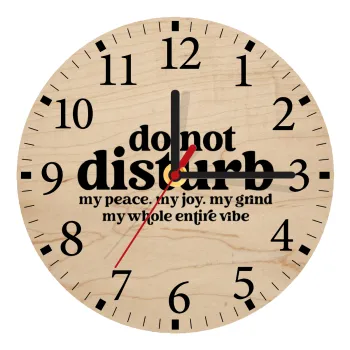 Do not disturb, Ρολόι τοίχου ξύλινο plywood (20cm)