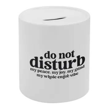 Do not disturb, Κουμπαράς πορσελάνης με τάπα