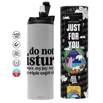 Do not disturb, Tumbler stainless steel GREY 600ml