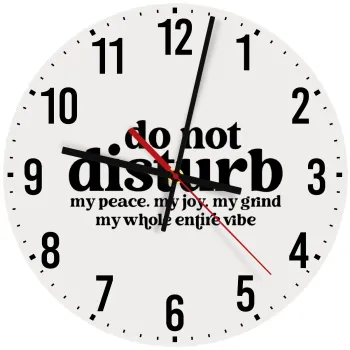 Do not disturb, Ρολόι τοίχου ξύλινο (30cm)