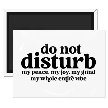 Do not disturb, Ορθογώνιο μαγνητάκι ψυγείου διάστασης 9x6cm