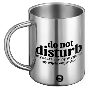 Do not disturb, Ανοξείδωτη Μεταλλική Κούπα 450ml - Διπλού Τοιχώματος