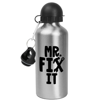 Mr fix it, Metallic water jug, Silver, aluminum 500ml