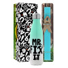 Easter Set, Metallic green/white thermos (Stainless steel), double-walled, 500ml & scented flat Easter candle (30cm) (TURQUOISE)