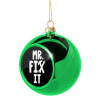 Green Christmas tree ornament ball 8cm