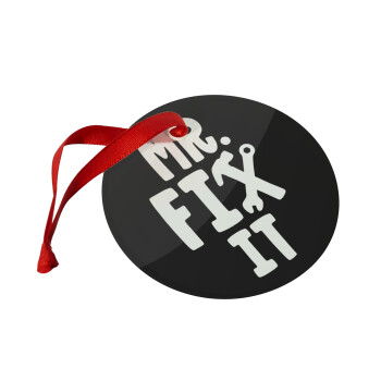 Mr fix it, Χριστουγεννιάτικο στολίδι γυάλινο 9cm