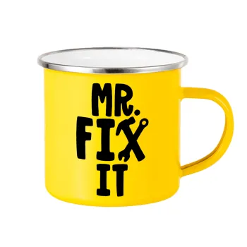 Mr fix it, Κούπα Μεταλλική εμαγιέ Κίτρινη 360ml