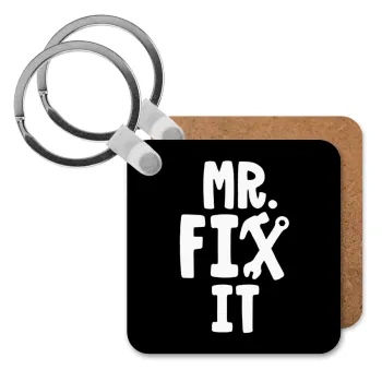 Mr fix it, Μπρελόκ Ξύλινο τετράγωνο MDF