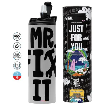 Mr fix it, Tumbler stainless steel GREY 600ml