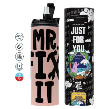 Mr fix it, Tumbler stainless steel PINK 600ml