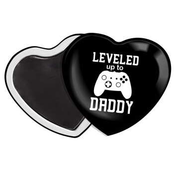 Leveled to Daddy, Μαγνητάκι καρδιά (57x52mm)