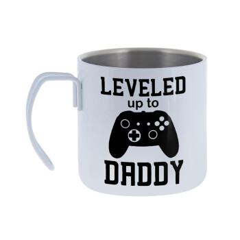 Leveled to Daddy, Mug Stainless steel double wall 400ml