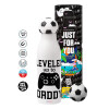Soccer Metal mug thermos, double wall, 550ml