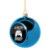 Blue Christmas tree ball ornament 8cm
