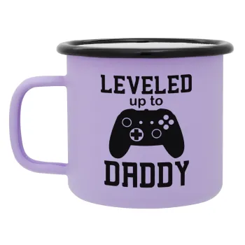 Leveled to Daddy, Κούπα Μεταλλική εμαγιέ ΜΑΤ Light Pastel Purple 360ml