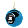 Blue Christmas tree ball ornament 8cm