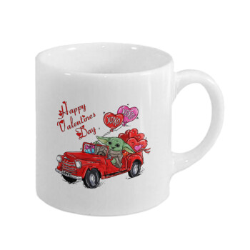 Yoda, happy valentines day (xoxo), Κουπάκι κεραμικό, για espresso 150ml