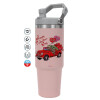 Pink color, 890ml (30oz) stainless Steel Tumbler with Handle