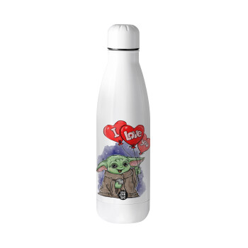 Yoda, i love you, Metal mug Stainless steel, 700ml