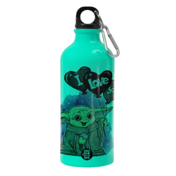 Yoda, i love you, Water bottle 600ml