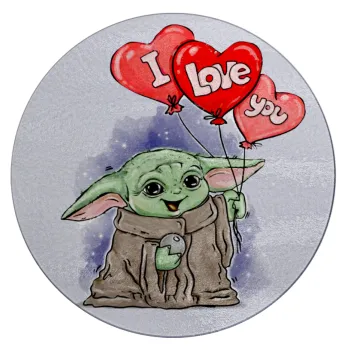 Yoda, i love you, Επιφάνεια κοπής γυάλινη στρογγυλή (30cm)